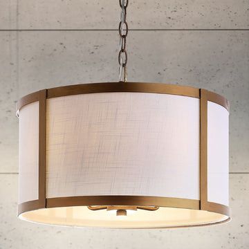 Thatcher 17" Metal LED Pendant Light - JONATHAN Y
